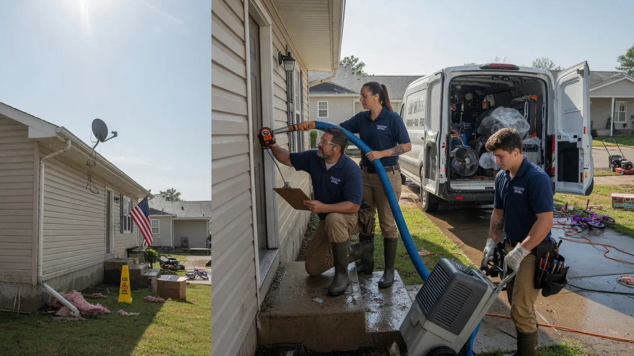 Ceiling Water Damage Restoration in Burrton, KS near me
